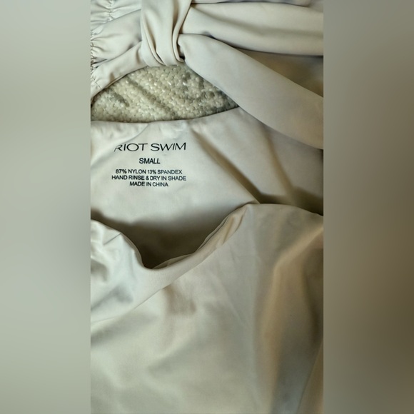 Colt One Piece in Coconut & cover up skirt 
Riot Swim - Picture 6 of 7